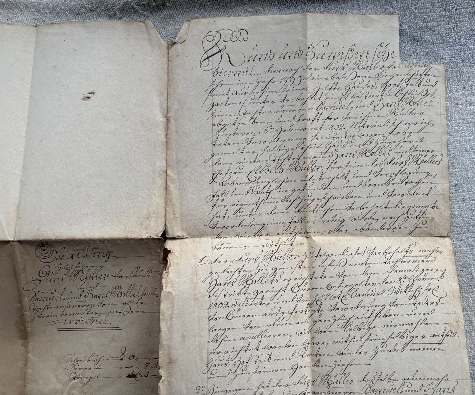 Documenti: ANTIKES DOKUMENT 1807 – Usato da Ostermundigen venduto da crazy-horse-1840 3