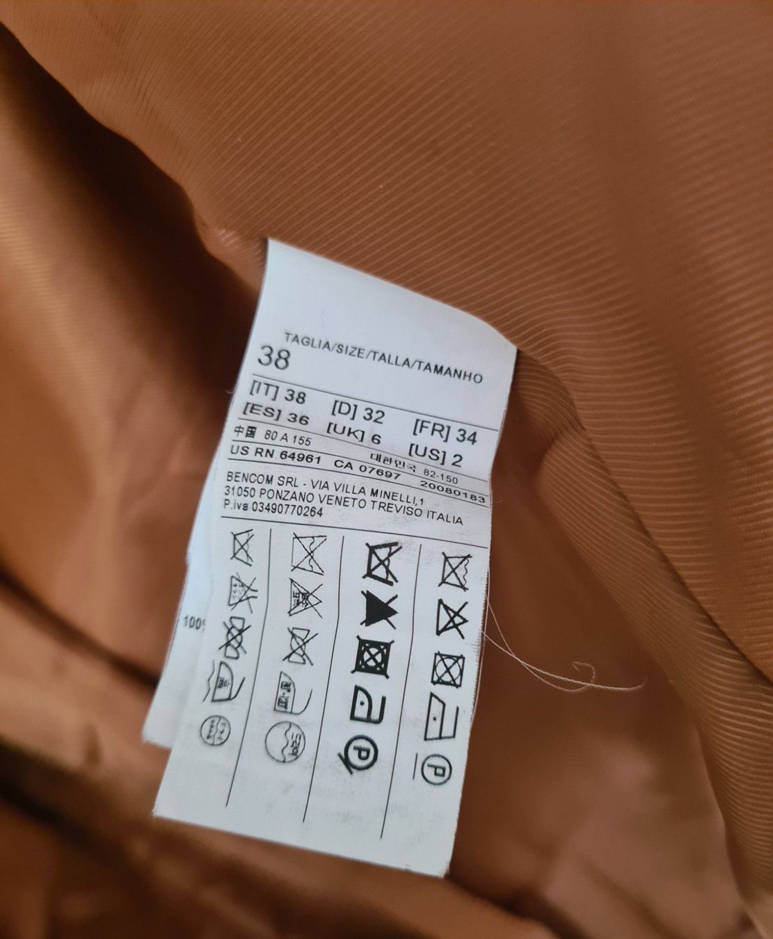 Sisley Giacche: Sisley veste en cuir T36 – Usato da Thônex venduto da AneleManele 6