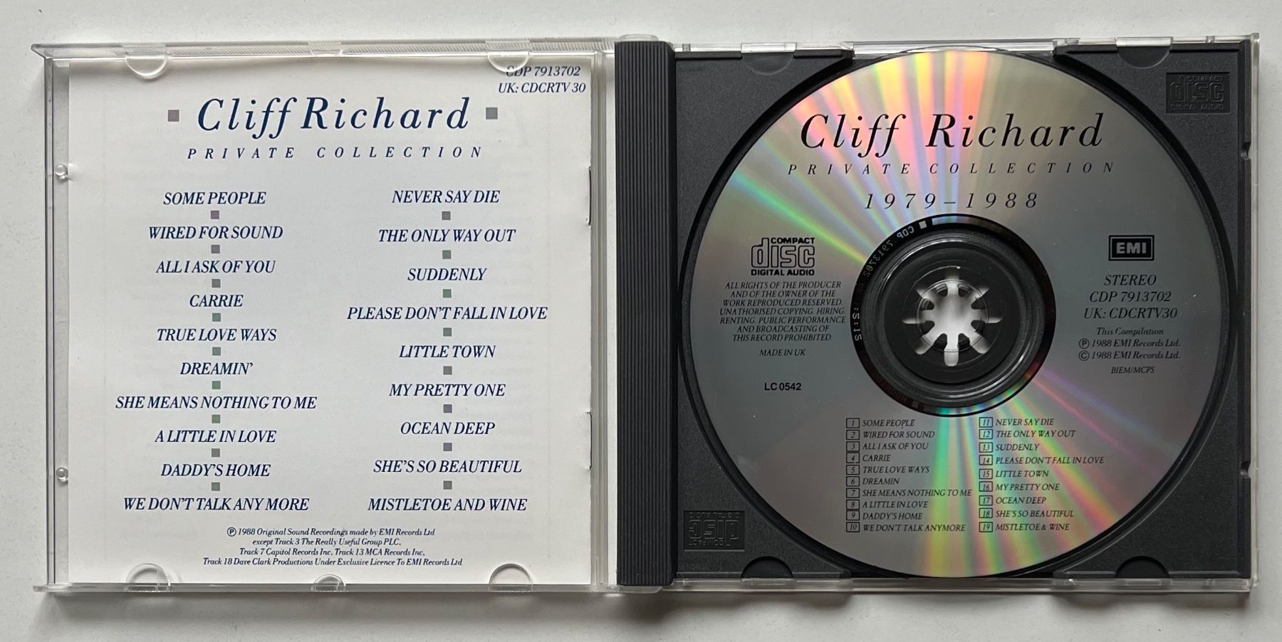 CDs: Cliff Richard / Private Collection 1979-1988 – Gebraucht aus Näfels von rottabi 2