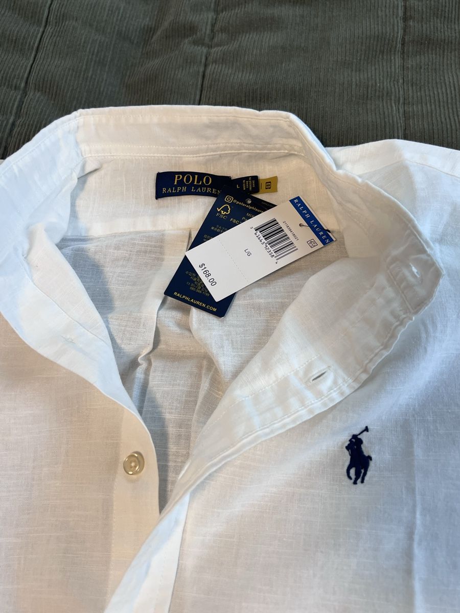 Camicie: Polo Ralph Lauren Leinenhemd – Nuovo e nell'imballaggio originale da Wattwil venduto da SchweizIT