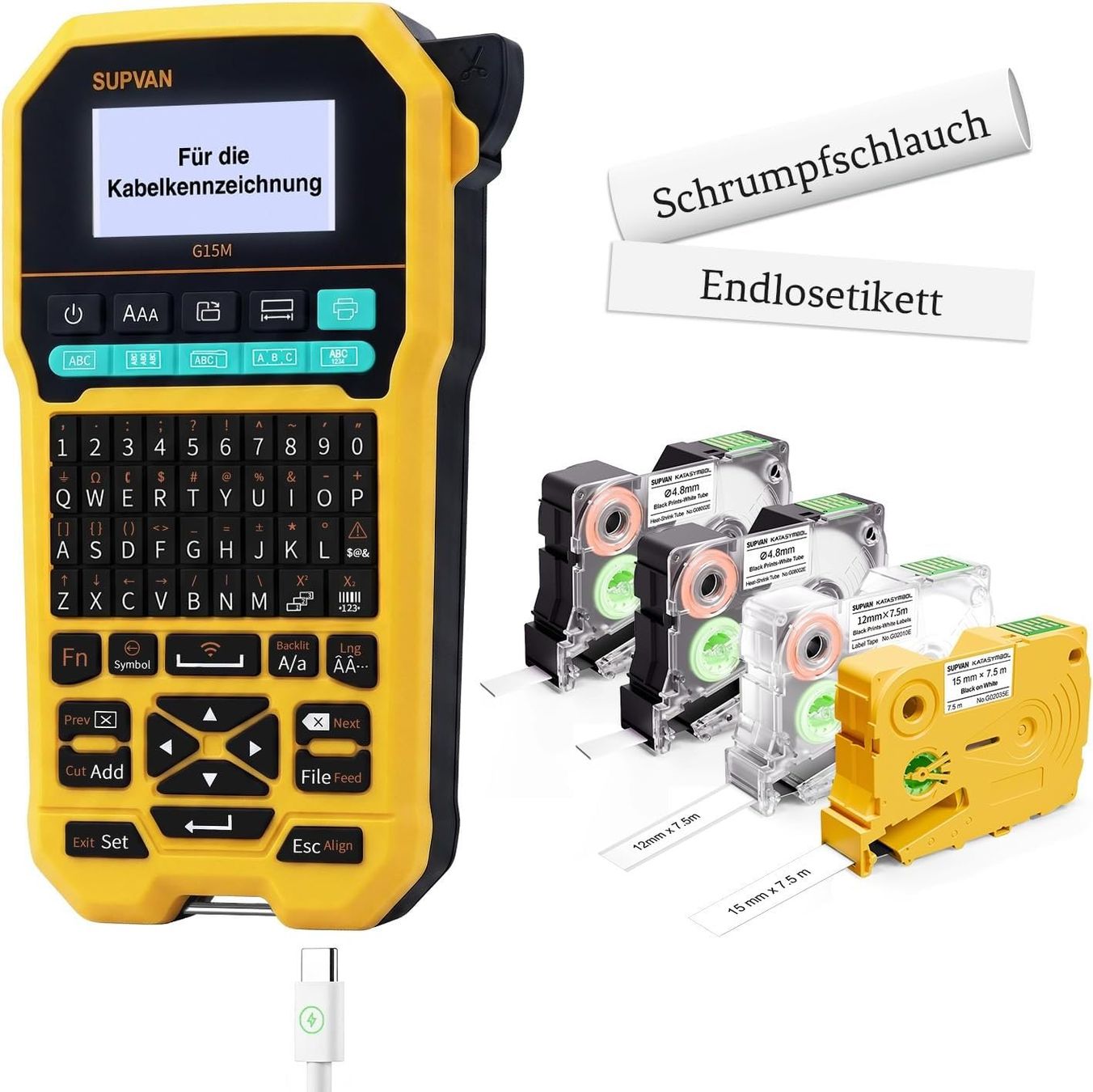 Stampanti: Beschriftungsgerät G15M Bluetooth 4 Rollen – Nuovo e nell'imballaggio originale da Suhr venduto da SchnapperCH
