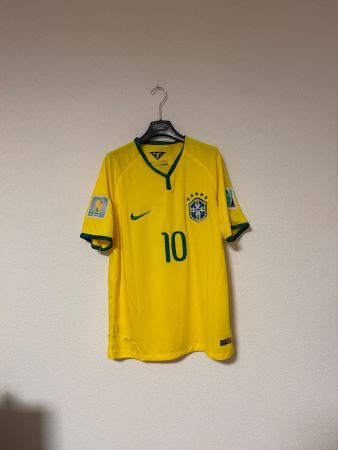 Brésil Neymar Jr 10 Nike Maillot Coupe du Monde 2014