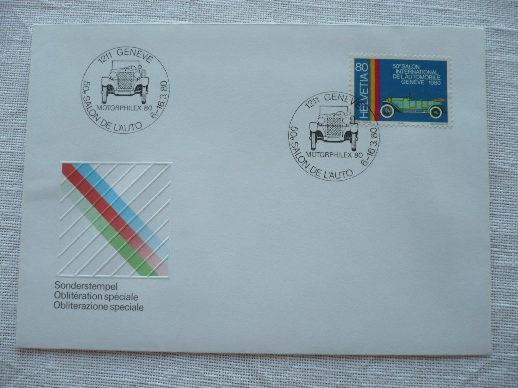 Tutti i francobolli: 1980 MOTORPHILEX '80, Genève – Usato da Zürich venduto da saltandpepper008