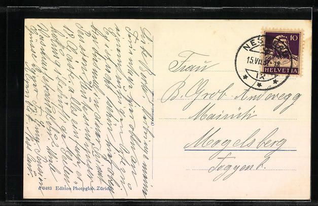 Cartoline postali: AK Nesslau, Erholungsheim Alpenblick – Usato da Berlin venduto da bartko-reher 1