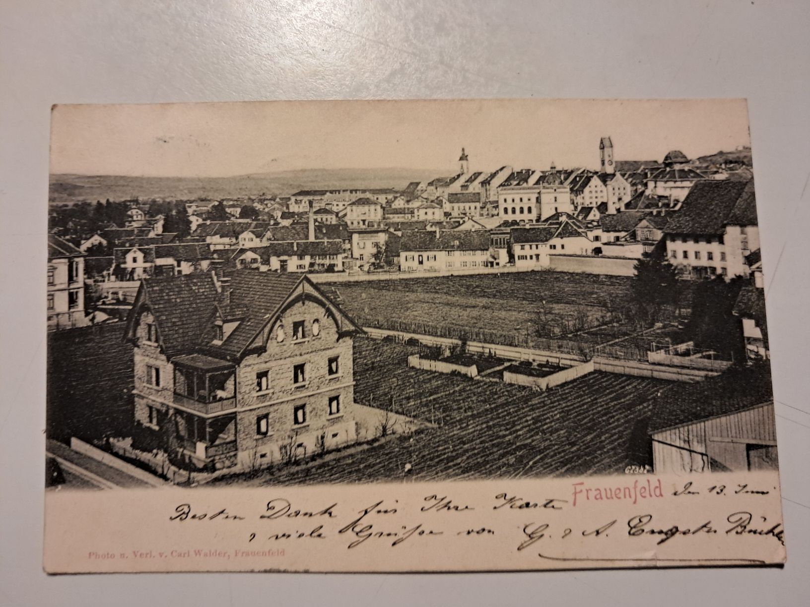 Ansichtskarten: Frauenfeld nel 1900 – Gebraucht aus Gorduno von ema_7yhp