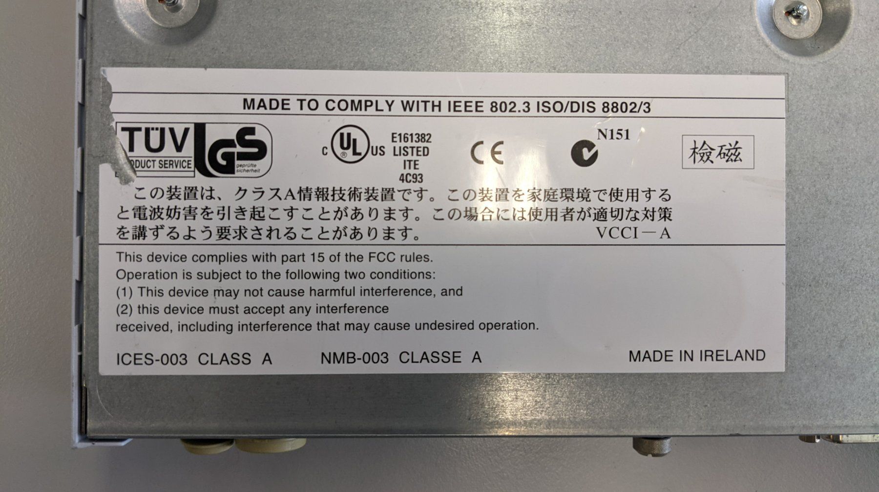 Hub & Switch: 3com Switch 4400 SE 24 Port - 3C17206 – Usato da Glattpark (Opfikon) venduto da Jams02 5