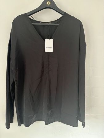 🟢 Fr. 39,90 NEUF Chemisier noir M / Schwarze Blouse NEU