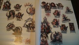Washi Tape Sticker Set, Vintage, Gothic, Feen, Scrapbook