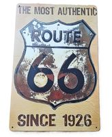 Route 66 - Blechschild  (neu, OVP)