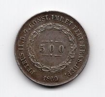 (809) Brasilien, 500 Reis, 1860, vz