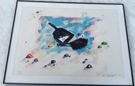 Lithografie von Urs Bänninger 1989     (ID 3762)