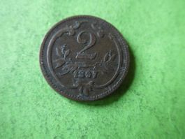 Oesterreich 1897, 2 Heller