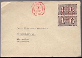 100 JAHRE SCHWEIZ. POSTMARKEN ZÜRICH  1.III.43.