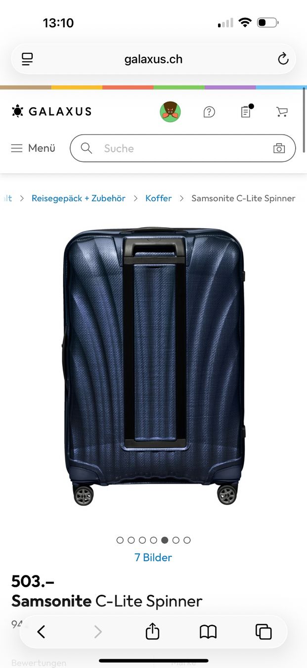 Samsonite Valigie: Samsonite C-Lite Koffer 75cm 2.5kg Blau – Usato da Zug venduto da MC2CC 3