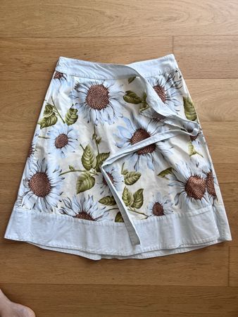 Rock Damen Wickeloptik Blumenmuster Grösse S guter Zustand