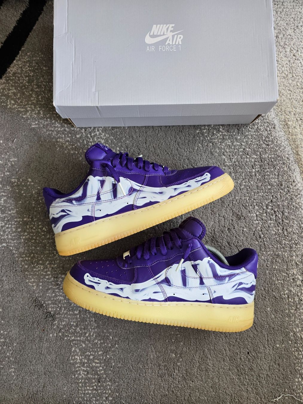 Scarpe da uomo: Af1 purple squeletton – Usato da Bôle venduto da A_Kickstory 1