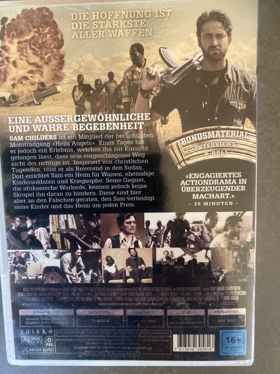 Tutti i DVDs: Machine Gun Preacher DVD G. Butler, – Usato da Dallenwil venduto da kavogt6 1