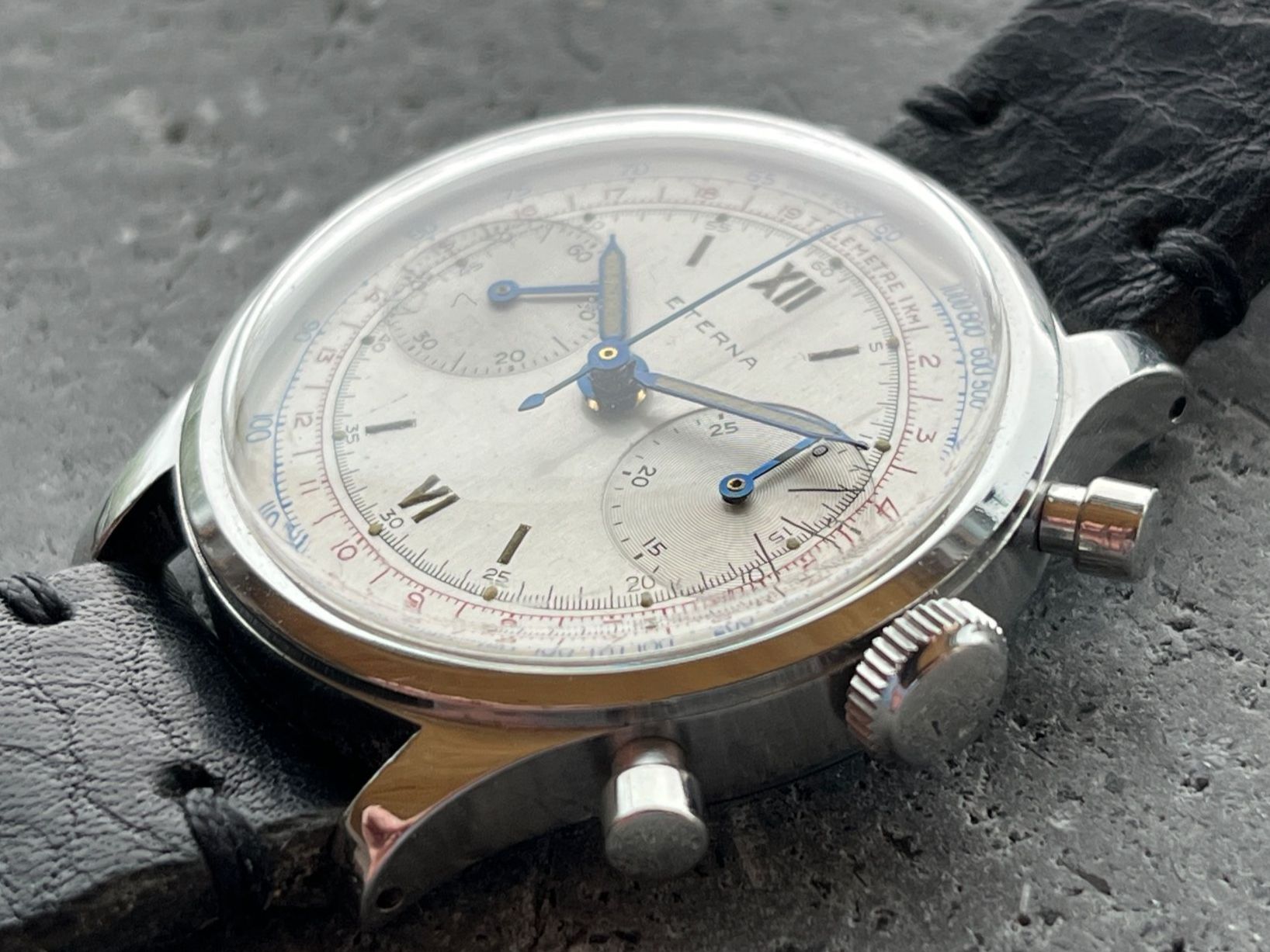 Eterna Orologi: ETERNA CHRONO 50ER-JAHRE VALJOUX 22 – Usato da Beinwil am See venduto da watchfever