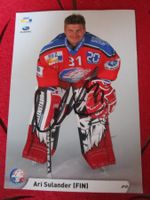 ZSC LIONS ARI SULANDER EISHOCKEY LEGENDE FIN AUTOGRAMM ANTIK