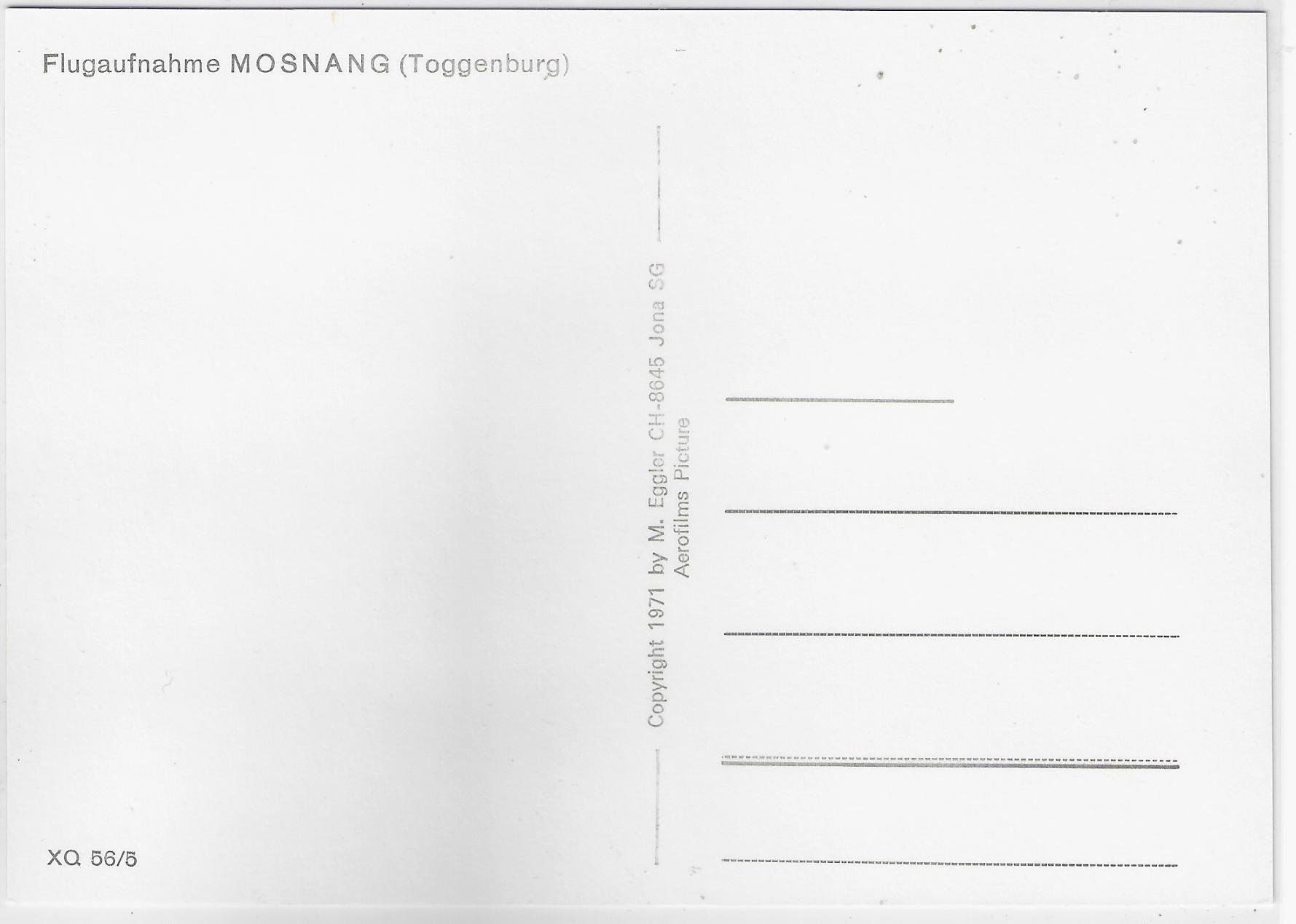 Cartoline postali: Flugaufnahme Mosnang SG – Usato da Ettingen venduto da Kartenplanet 1