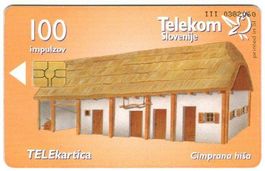Telefonkarte Slowenien Chip-163 Bauernhaus
