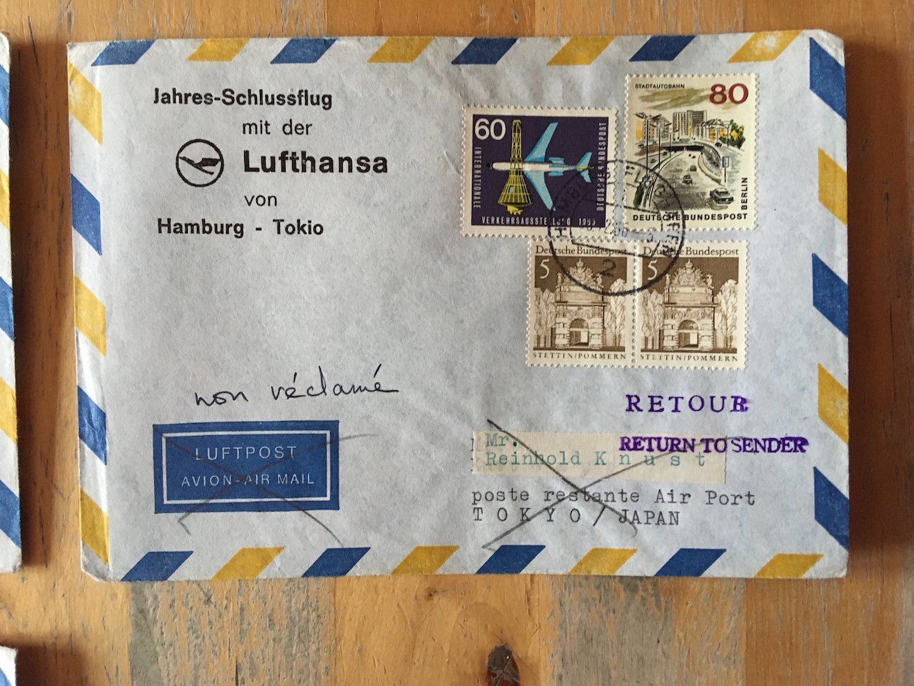 Tutti i francobolli: 10 Flugbriefe BRD 1962-67 – Usato da Nesslau venduto da andi_hon 4