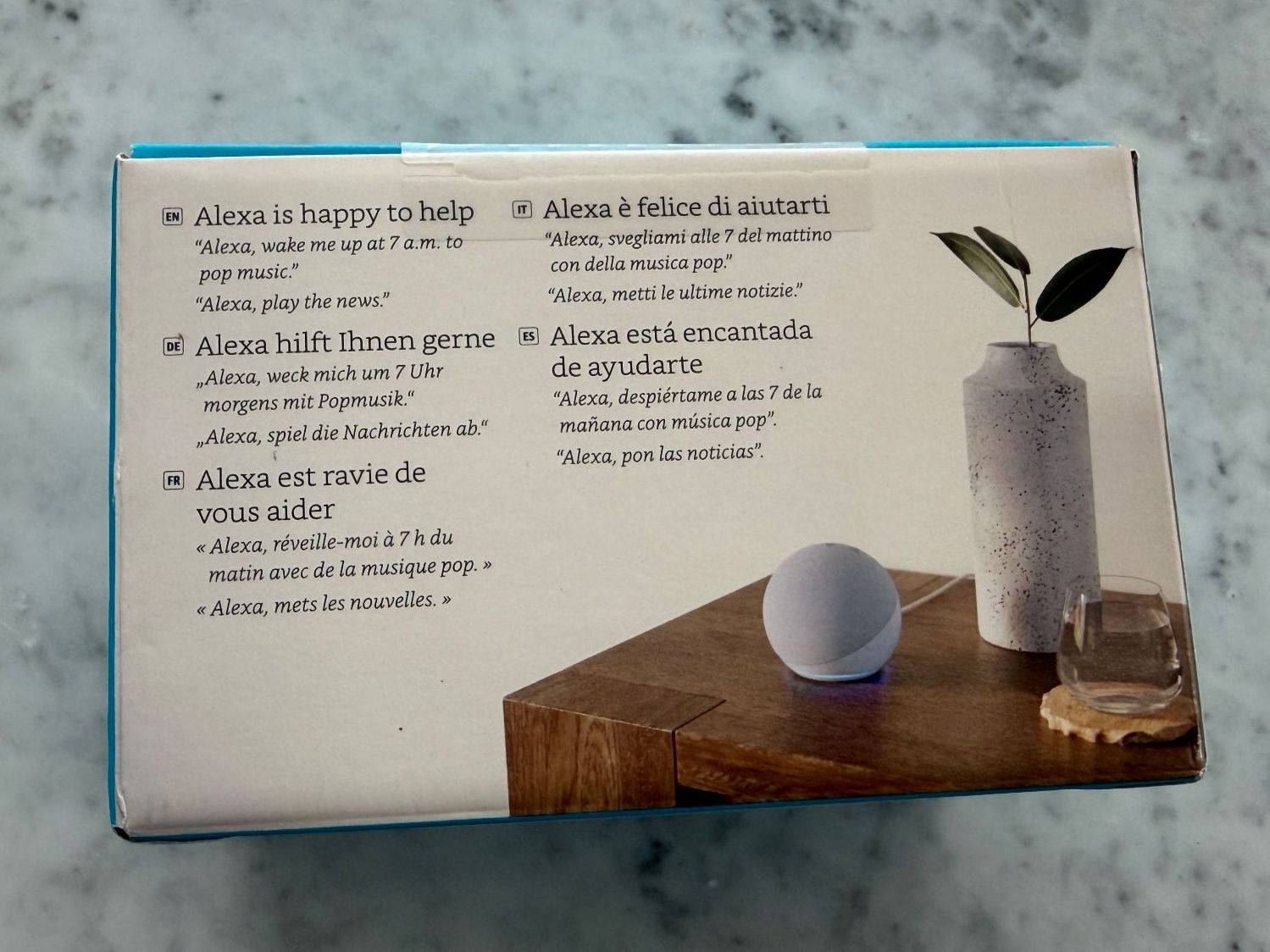 Amazon Lautsprecher: Amazon Alexa Echo Dot Smart Speaker - weiss/grau - NEU – Neu und originalverpackt aus Brunnen von Soho3Q 2