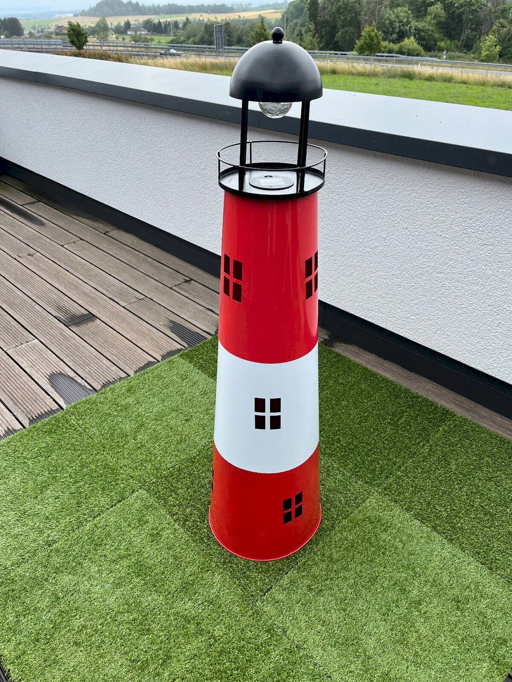 Lampen: Solar Leuchtturm Metall 120cm – Neu und originalverpackt aus Bottighofen von zaap