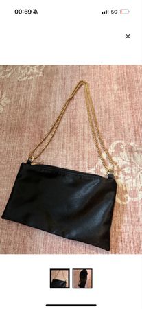 Damen Tasche schwarz mit Kette neuwertig