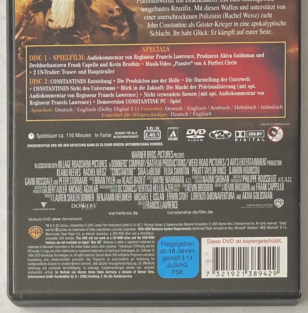 Tous les DVDs: Constantine, 2 Disc Edition (Versandkostenfrei) – D'occasion à Flums par Asquillo 2