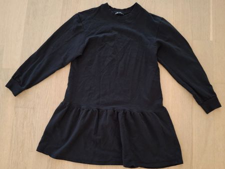 Schwarzes Sweat Minikleid Grösse L