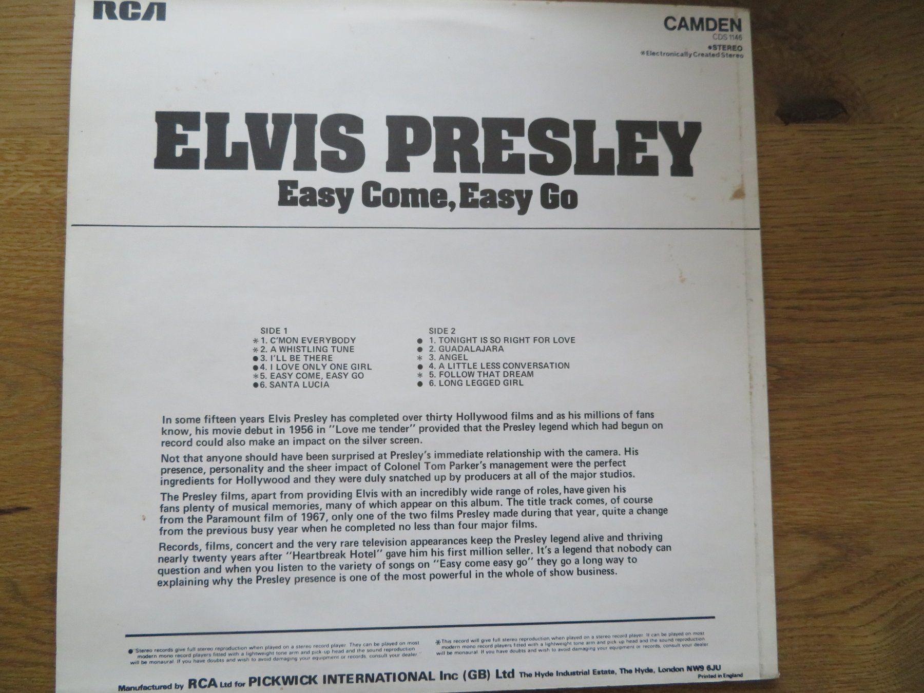 Dischi in vinile: ELVIS PRESLEY EASY COME EASY GO – Nuovo (secondo la descrizione) da Zürich venduto da max_cp5f 1