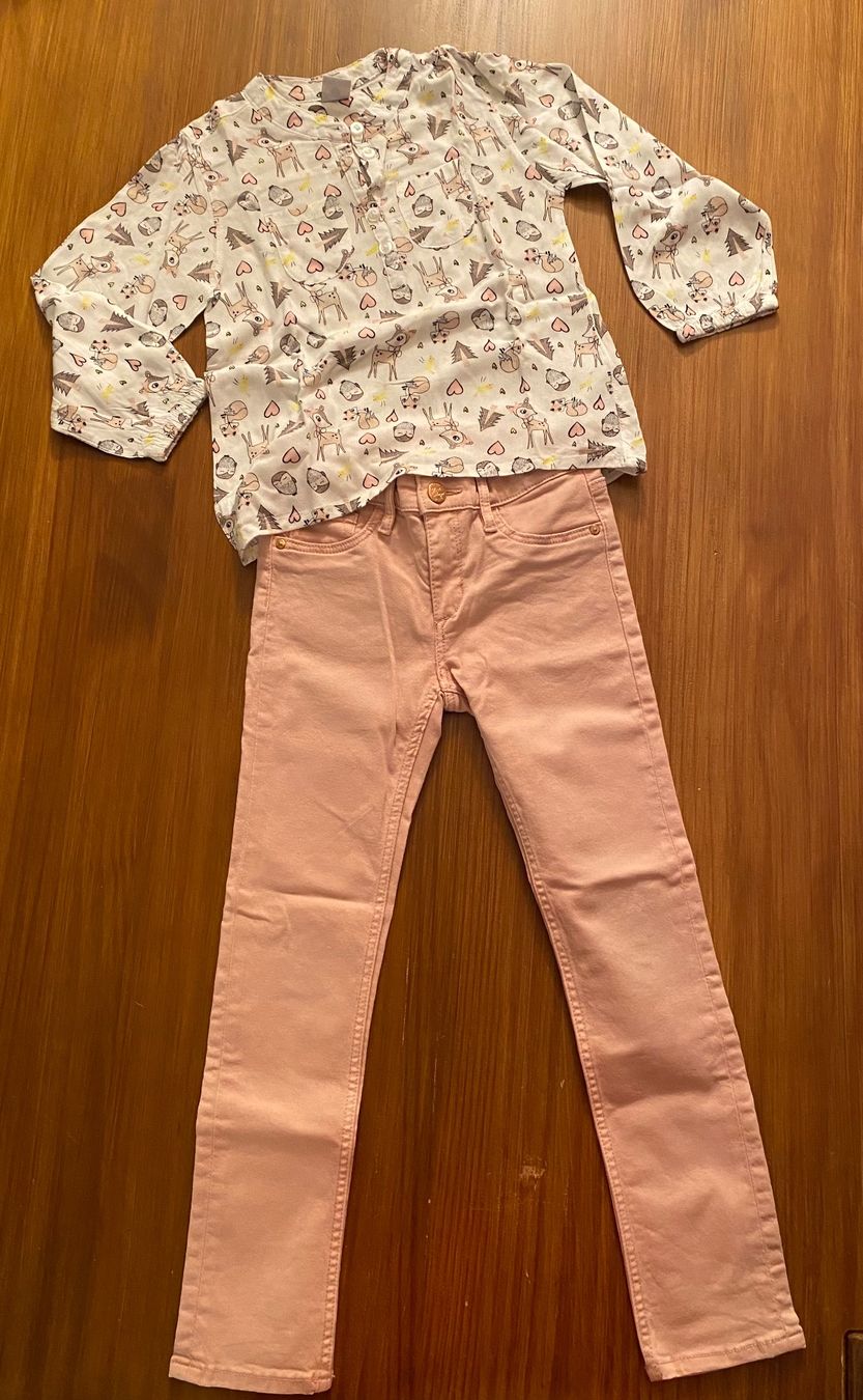 Lotti & Set di vestiti: Hose & Bluse - Größe 122 – Usato da Urdorf venduto da Bets4