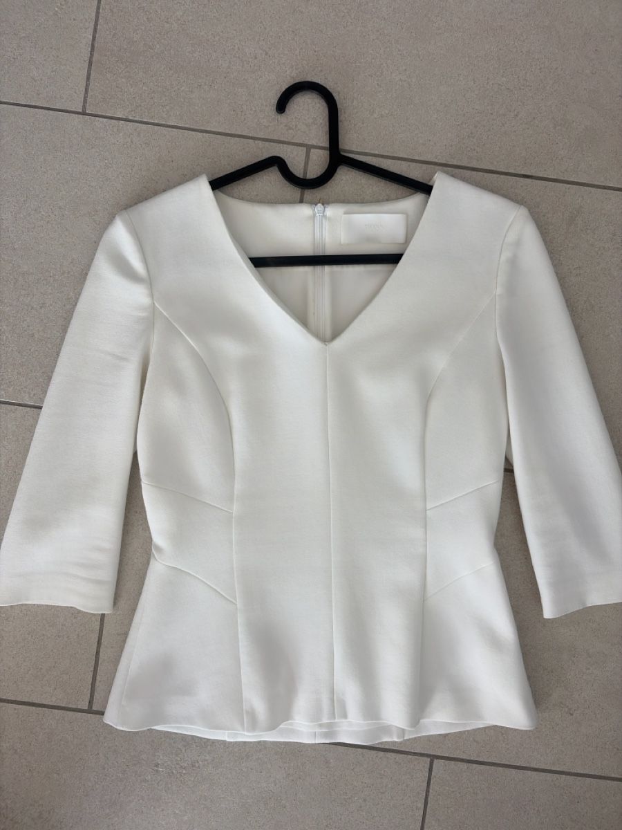 Hugo Boss Top: Hugo Boss Peplum Oberteil Weiss Gr. 36 Business Elegant – Nuovo (secondo la descrizione) da Wallisellen venduto da Lan_82sz 3