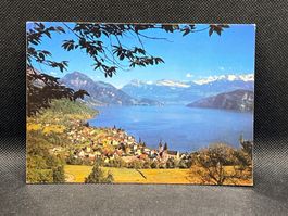 Ferienort Weggis mit den Alpen