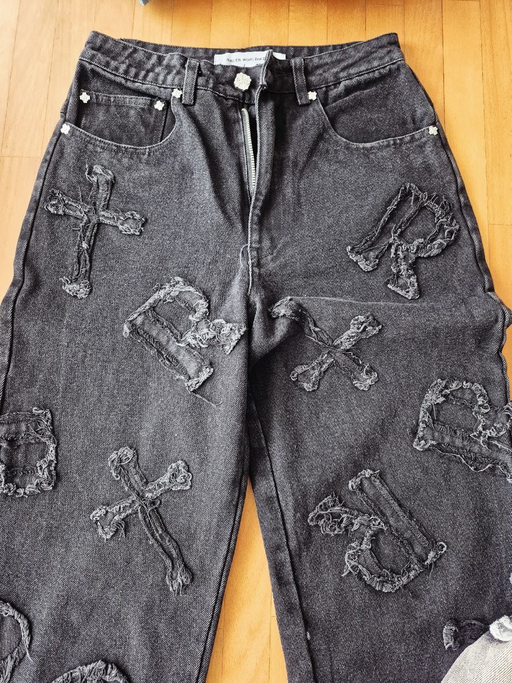 Lotti di vestiti: 3x Y2K Patchwork Jeans, Gr.XS-S – Nuovo (secondo la descrizione) da Wädenswil venduto da Orso31 3