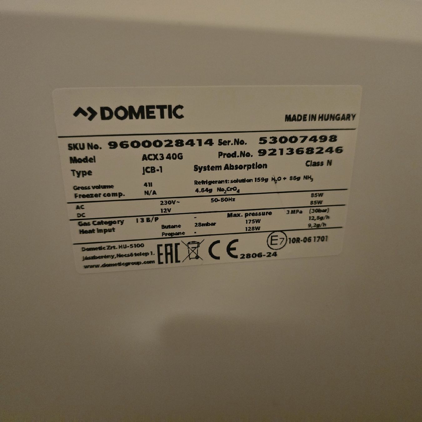 Dometic Kühlschränke & Kühlen: Dometic ACX3 40G – Gebraucht aus Worb von Mmeyer1 2