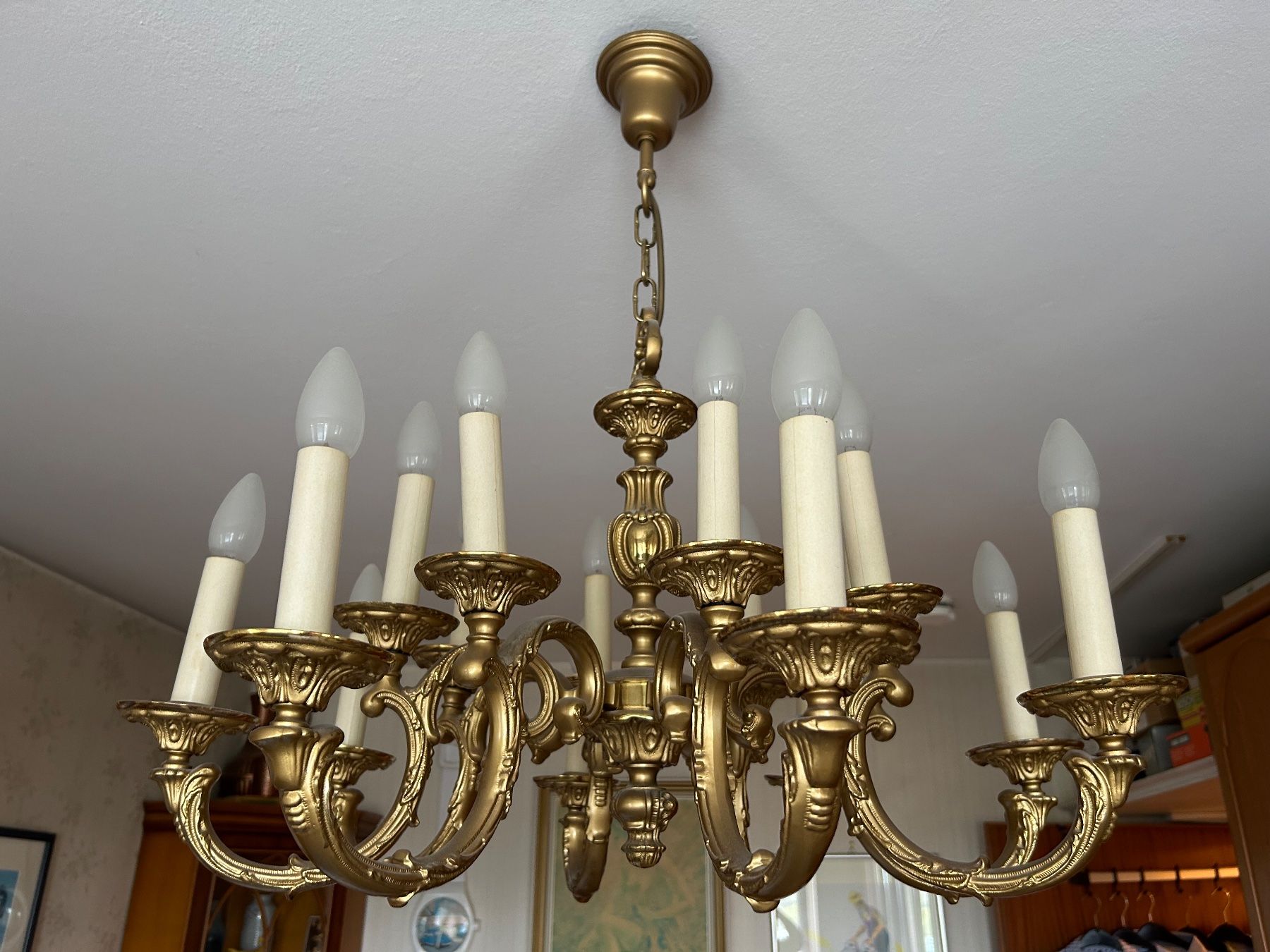 Lampadari & plafoniere: Vintage Messing Kronleuchter – Usato da Kreuzlingen venduto da Hegmann