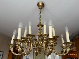 Vintage Messing Kronleuchter