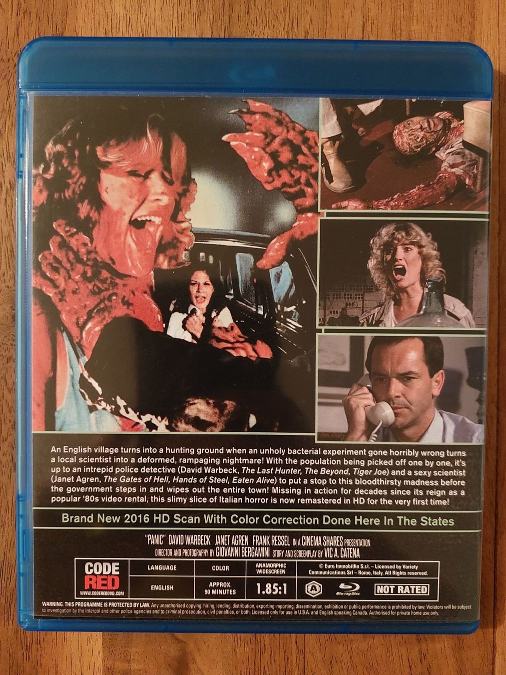 Tutti i DVDs: Blu Ray - Panic / Bakterion (1982) – Usato da Rheinfelden venduto da FilmAuktion 1