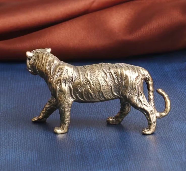 Statuette: Tiger aus Messing  - Vintage Deko – Nuovo (secondo la descrizione) da Uerkheim venduto da Justi.y 3