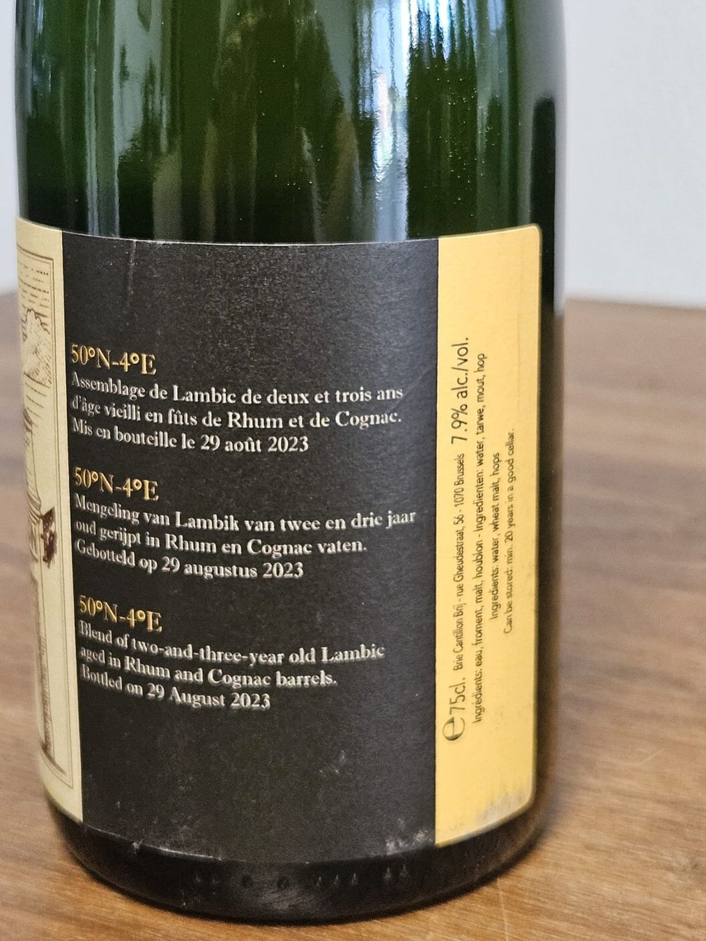 Bevande alcoliche: Cantillon - 50°N-4°E – Usato da Ostermundigen venduto da Kaervek_SUI 3