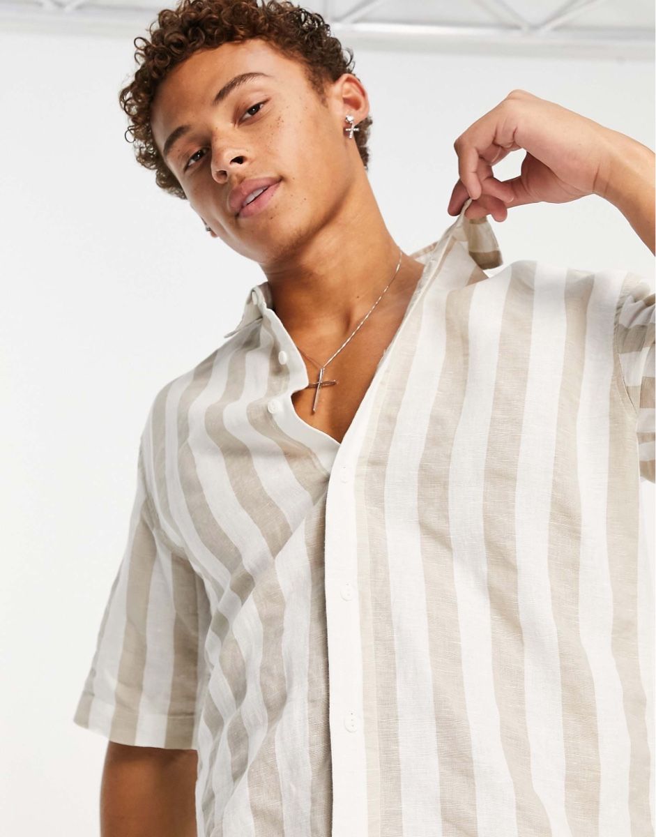 Pull&Bear Camicie: Pull&Bear Sommer Leinenhemd S – Usato da Rümlang venduto da svent 2