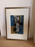 Original Mid-Century Abstract Art Print - 80x57cm