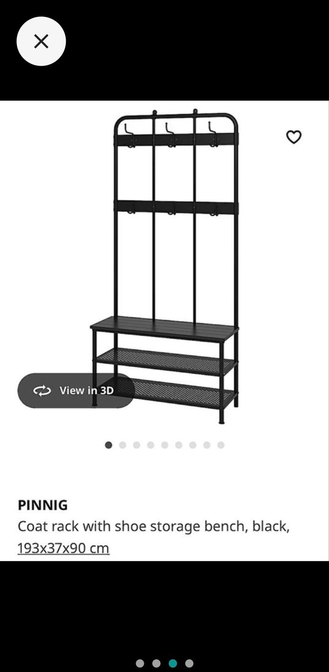 Ikea Guardaroba: Garderobenständer mit Bank – Usato da Wittenbach venduto da Linda_B 2