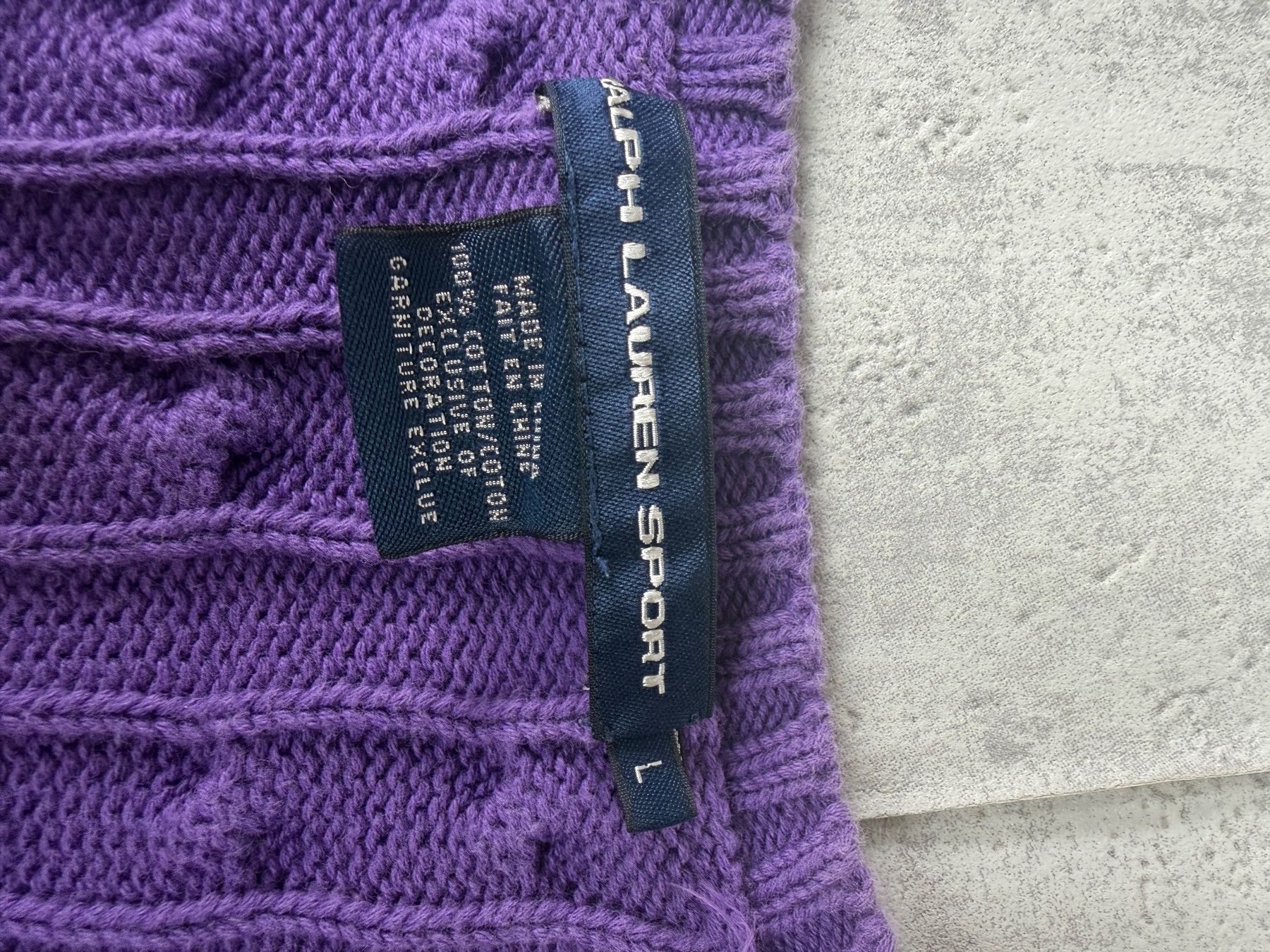 Ralph Lauren Pullover & Sweatshirts: Pull Torsadé Ralph Lauren Violet Col V - L #31 – Neu (gemäss Beschreibung) aus Hauterive NE von Leo_o 3