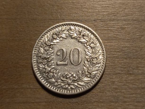 Tutti le monete: 20 Rappen 1924 – Usato da Zürich venduto da Hofzgee 1