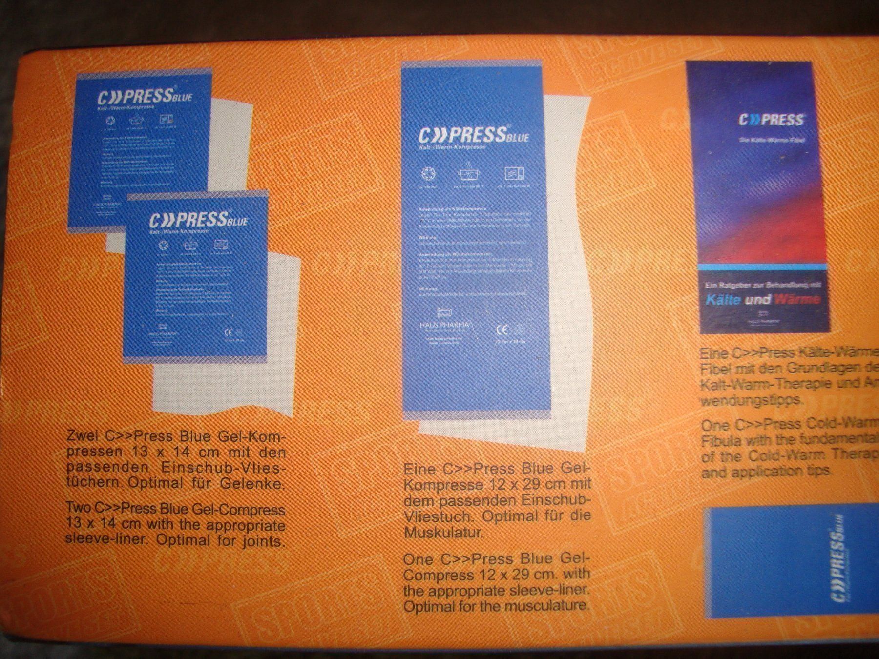 Pflegeprodukte & Putzartikel: mxrs cpress Kälte- + Wärme-Set Coach Kompresse  Active Tonic – Neu und originalverpackt aus Wädenswil von OliveDerSpezialist 4