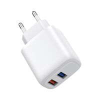 USB-A Charger Phone 5V/2A CH Plug Quick Charge Dual Port Wal