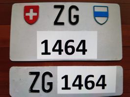 Autonummer ZG 1464 zu verkaufen (Exklusivität)